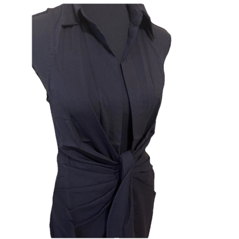 Choosy Sleeveless Black Mini Dress Size 0 NWTβ Deep V Neck Tie Waist